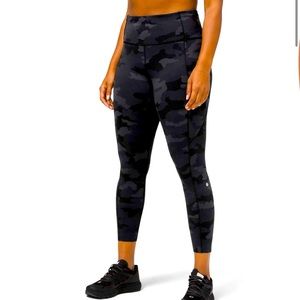 Lululemon Fast and Free Tight II 25" *Non-Reflective Nulux Heritage 365 Camo Dee